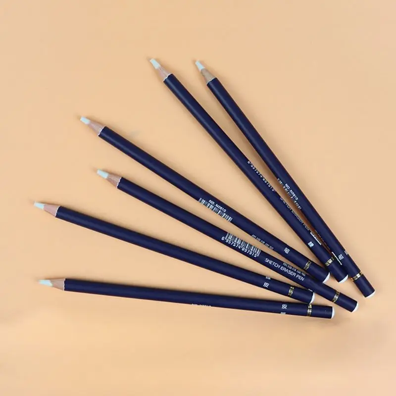 

6pcs Highlight Rubber Design Eraser Pencil High Precision Drawing Pen Modeling