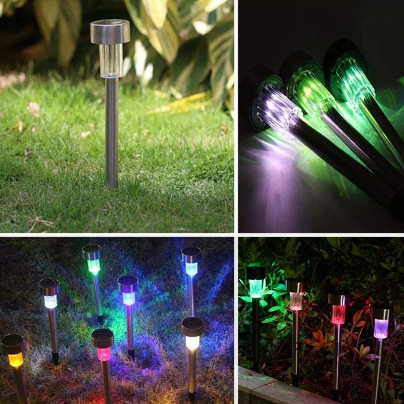 

12 Solar Lights Outdoor Garden Pathway Lights Waterproof Landscape Lights for Outdoor / Road / Garden (Color Light)