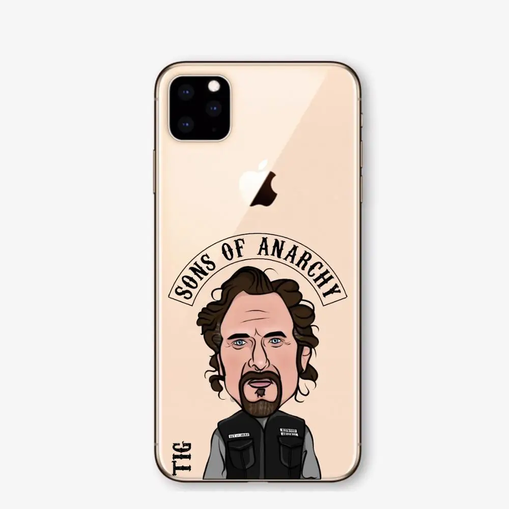 Американский ТВ сыновья анархия Мягкий ТПУ чехол для телефона iPhone 11 11Pro 5 SE 6 Plus 7 7plus 8 Plus X XS XSMAX XR чехол