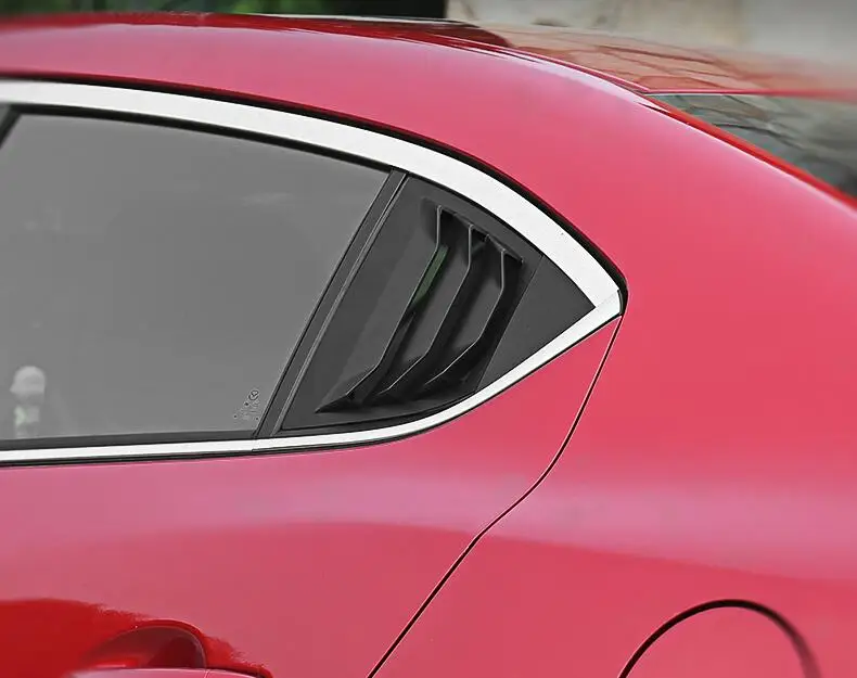 Для Mazda3 Axela 2016-2019 Седан ABS затемнения для задних дверей Окна Жалюзи рама оконный