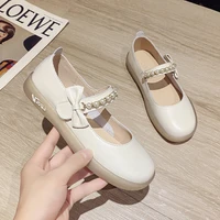 shallow mouth summer shoes ladies female footwear british style oxfords womens 2021 retro dress new preppy leather mary janes