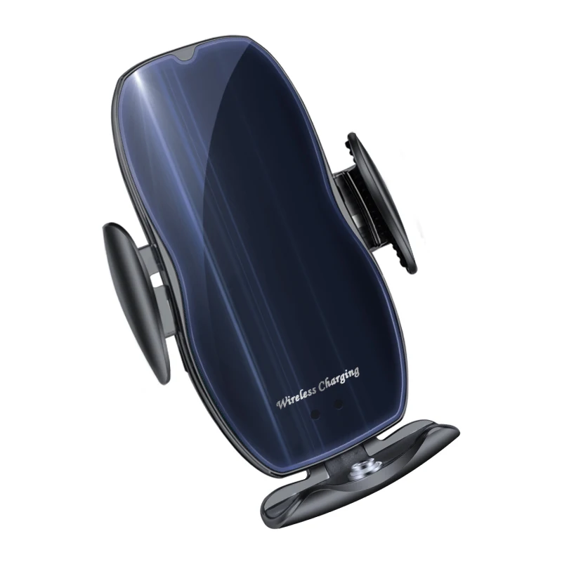 

10W Car Wireless Charger Mobile Phone Bracket Induction Opening / Closing Navigation Fixing Frame Fast Charging Auto Holder