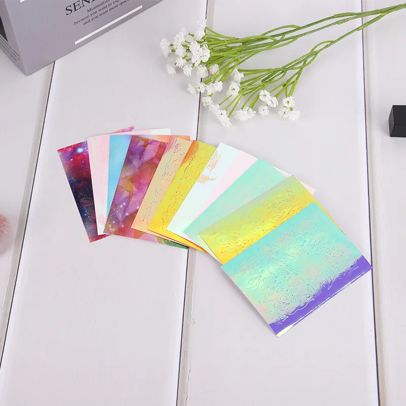 Новинка самоклеящиеся искусства ногтей искусственные лампы лазерные