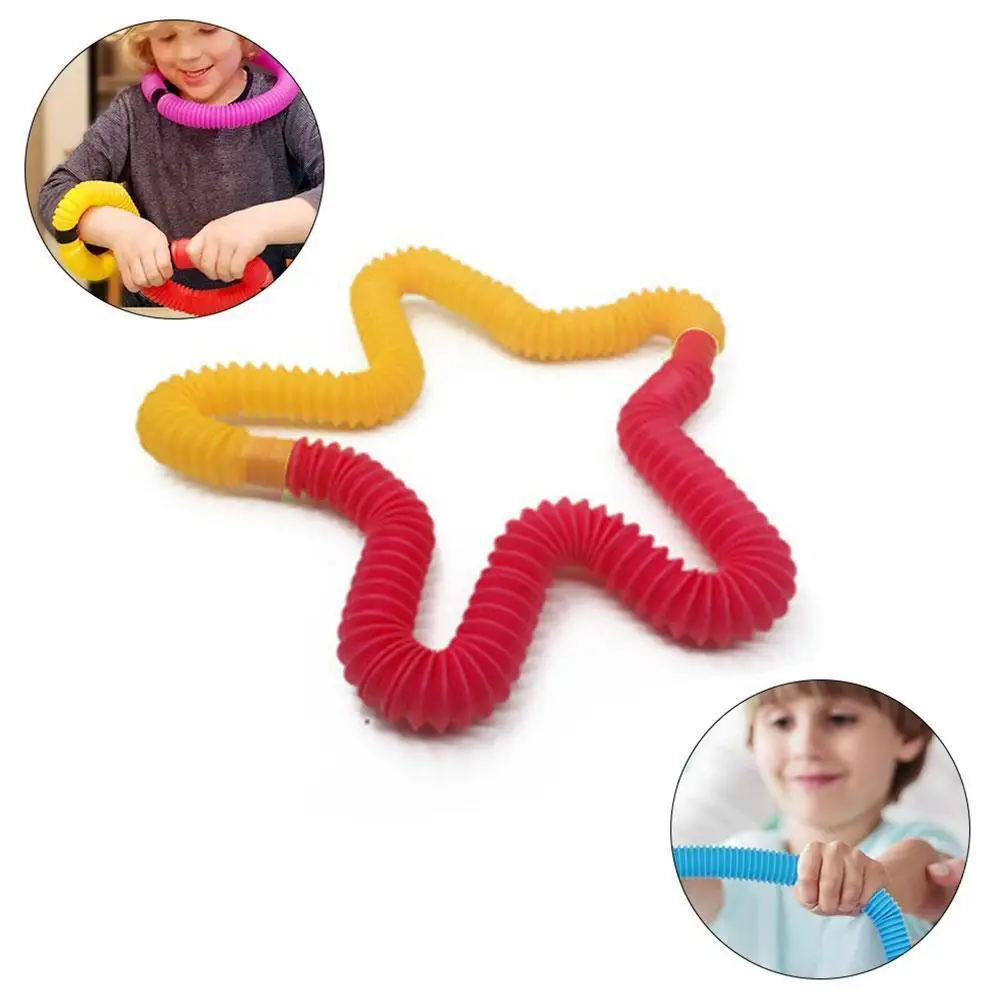 

Kawaii Mini Telescopic Tube Decompression Fidgets Sensory Toy Autism-occupational Anti-Stress Gag Therapy Novelty With