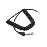 hand speaker microphone cable for yaesu ft 780019078800890079001807 mh48a for car radio talkie walkie telephone spring line