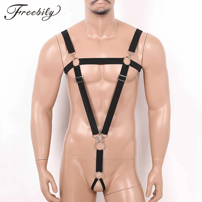 Мужское нижнее белье Эластичные подтяжки с металлическим кольцом для петуха