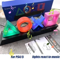 game icon lamp voice control light for ps4 game accessories