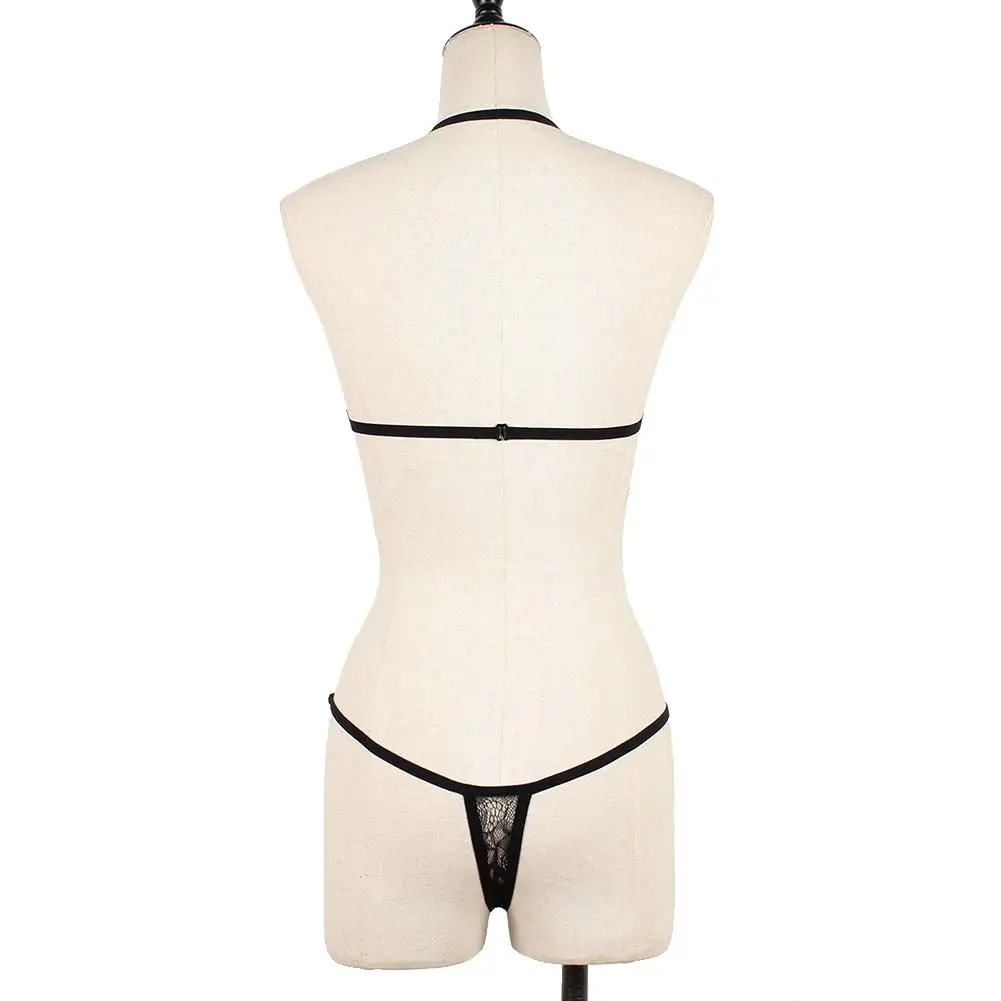 Комплект нижнего белья женский кружевной прозрачный бюстгальтер с чашками