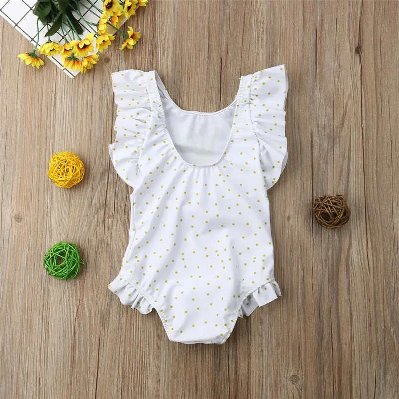 Купальник-бикини с принтом фламинго для новорожденных черно-белая пляжная