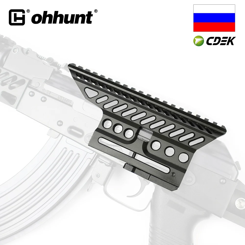 

Tactical ohhunt B-13 Classic AK Side Optical Mount Low Weight and Strength Scope Rail Base Quick Detach Picatinny Mounting