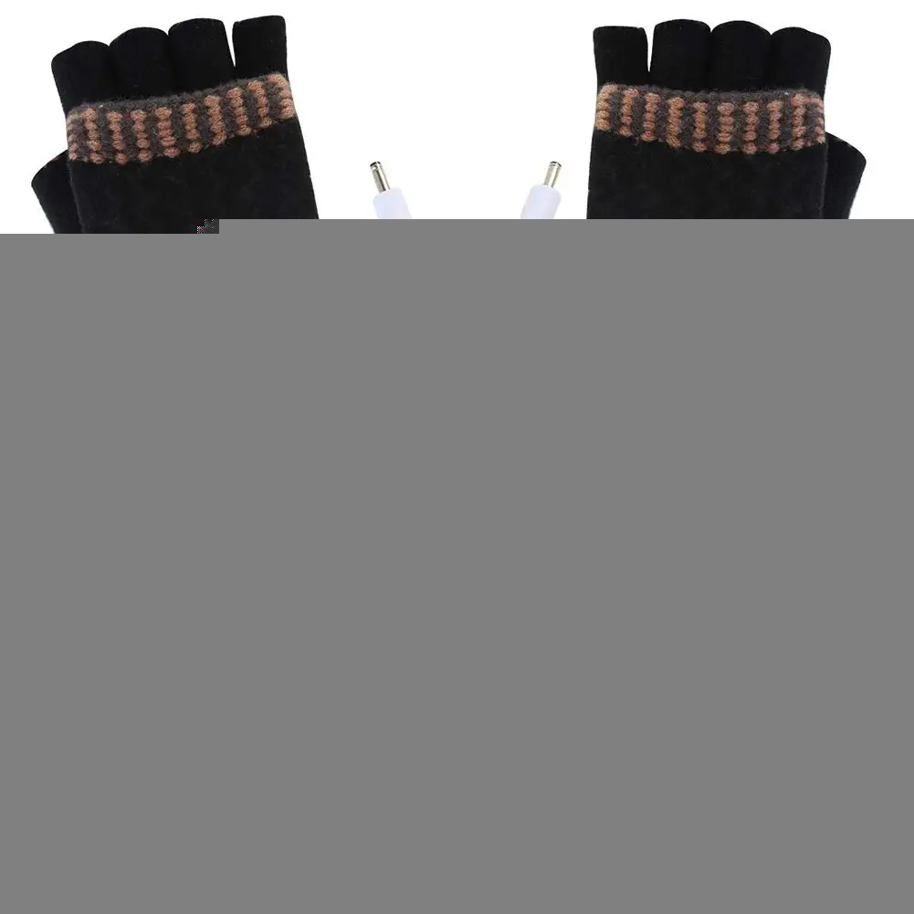 

Women's USB Heating Gloves Hand Warmers Winter Warm Mittens Hand Laptop Half Fingerless Gloves For Motorcycle And Bike