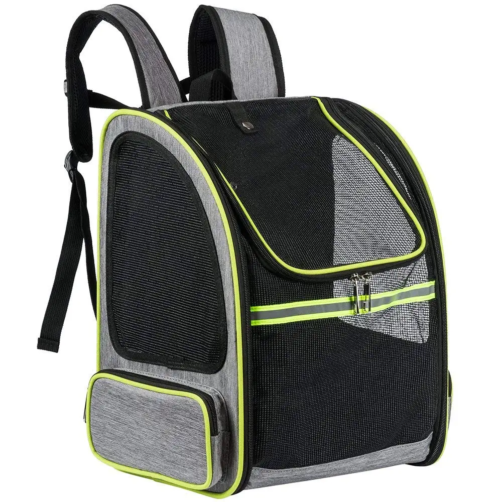 Goede Pet Carrier Rugzak Voor Kleine Honden Katten Tas Ademend Mesh Puppy Pack Voor Reizen Wandelen Wandelen Fietsen Outdoor Dierbenodigdheden