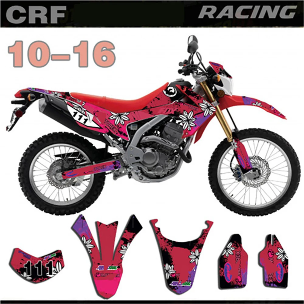 Графика фоны наклейки комплект для Honda CRF250L 2010 2011 2012 2013 CRF 250L 10-16