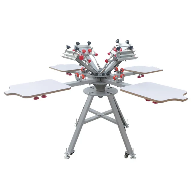 Бесплатная доставка! 4 цвета станции машина для трафаретной печати оборудование