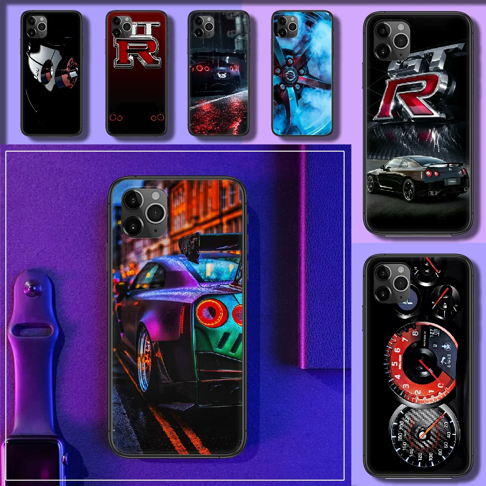 Спортивный автомобильный GTR чехол для телефона Корпус iphone 5 5s se 2 6 6s 7 8 12 mini plus X XS XR 11