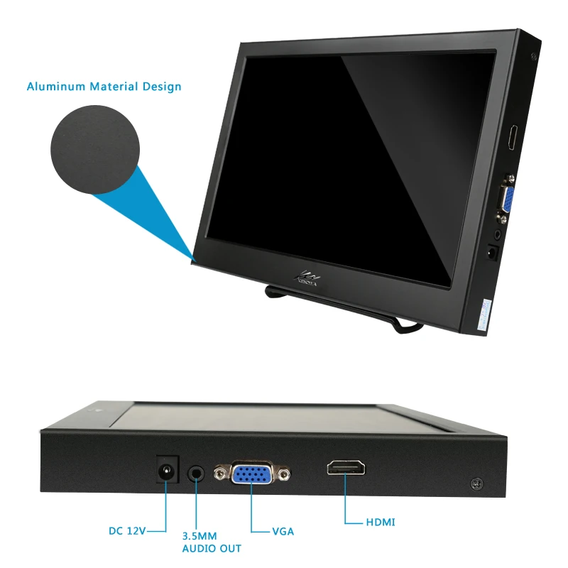10," 1280x800 HD ЖК-экран Встроенный динамик для Raspberry Pi 3 Model B+ 3B 2B B+ с интерфейсом VGA/HDMI