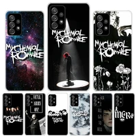 my chemical romance mcr silicon call phone case for samsung galaxy a72 a52 a71 a51 a32 a22 a12 a02s a31 a21s m21 m31s m51 cover