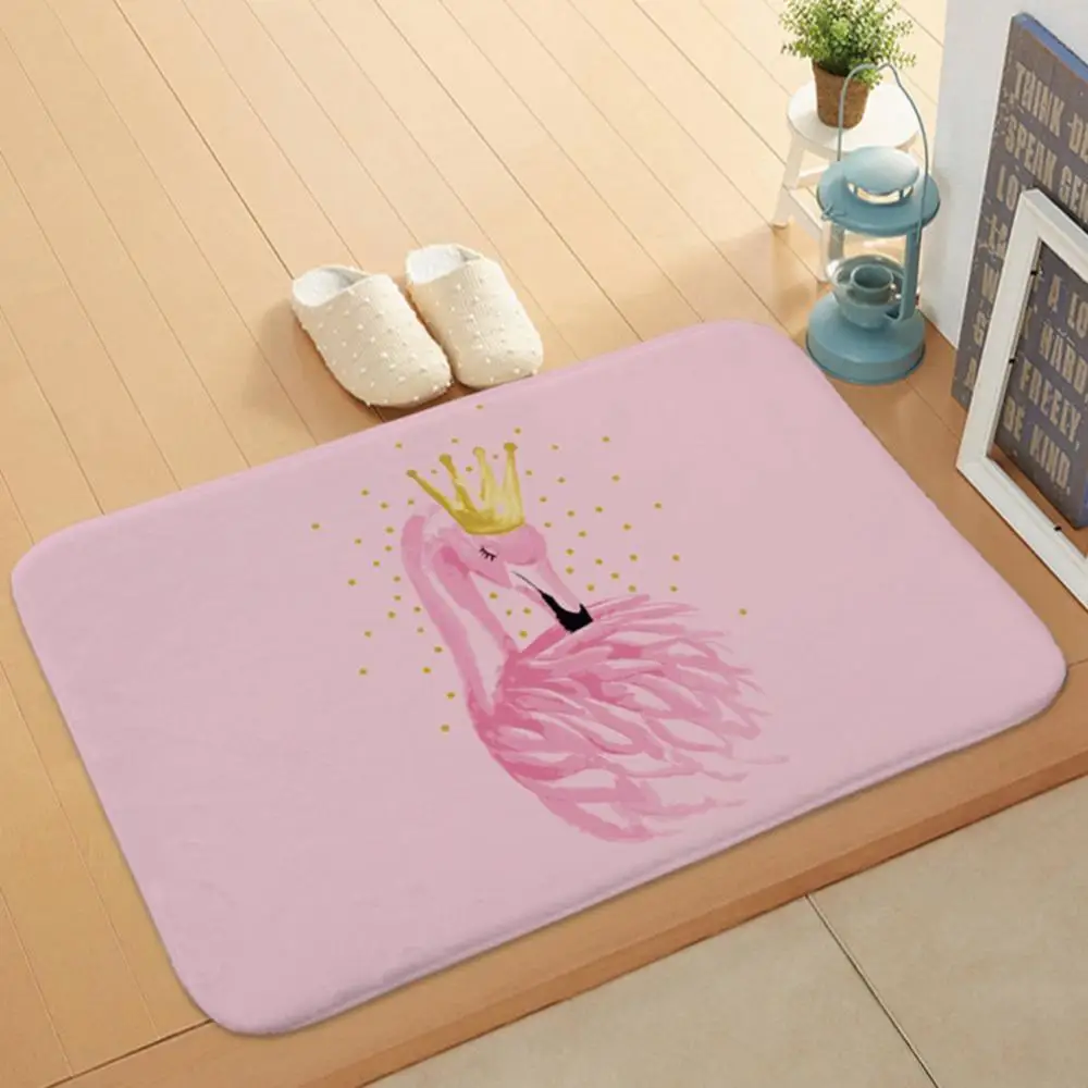 

Stylish Flamingo Kitchen Bathroom Anti-slip Doormat Carpet Floor Mat Home Decor