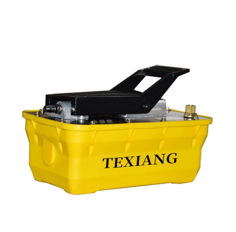 Пневматический гидравлический ножной насос с коррекцией балок пневматический