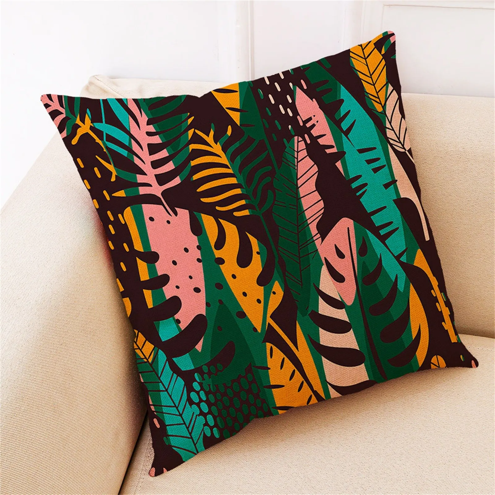 Домашний декор Чехлы красивое растение серии Подушка Чехол Деко Гостиная