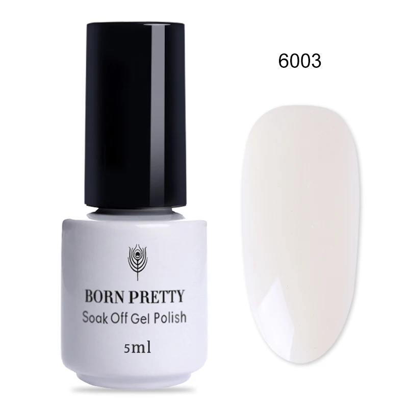 6003 BORN PRETTY одношаговый УФ-Гель-лак красочный замачиваемый Маникюр УФ-гель для дизайна ногтей лак для ногтей гель лак 5 мл Базовое покрытие - Цвет: 6003