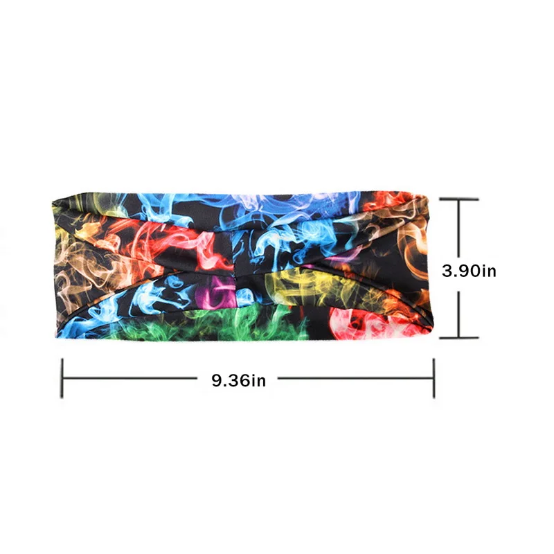 

Women Headpiece Stretch 2020 Turban Hair Accessories Headwear Run Bandage Print Bands Gym Headbands Running Wide Headwrap