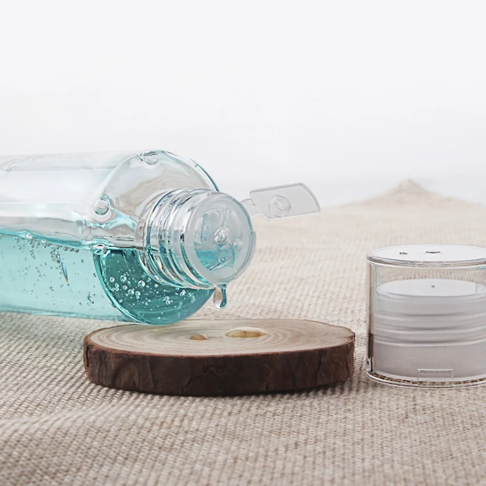 10pcs Refillable Bottle Double Cap with Inner Plug Plastic Container Tube Lotion Cream Essential Oil Bottles PET Packaging 200ml | Красота и