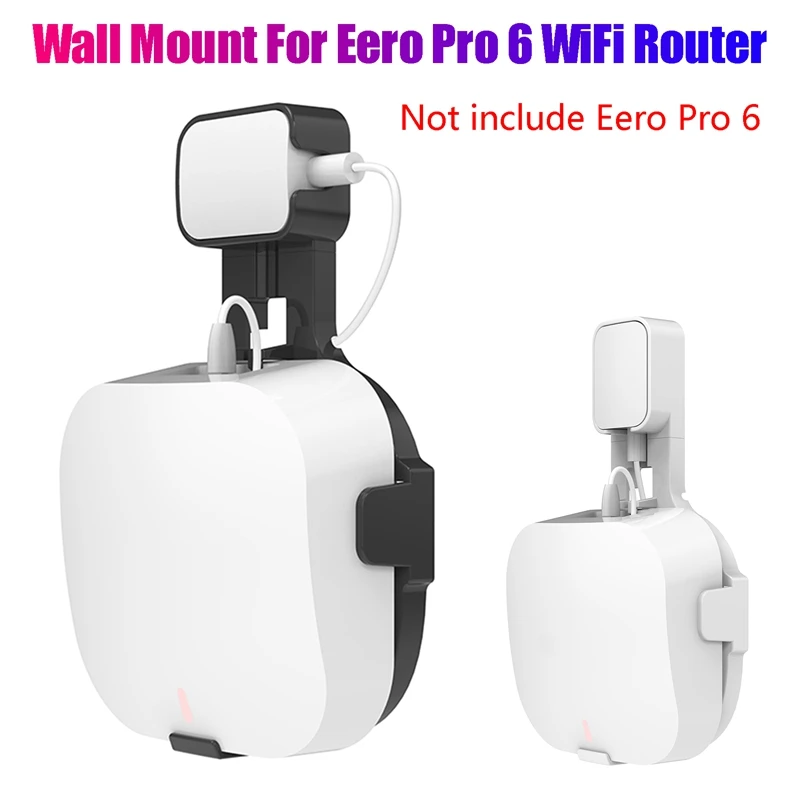 

Настенное крепление для Eero Pro 6, подставка для розетки с Wi-Fi, экономия места без запутанных проводов для Amazon Eero Pro 6