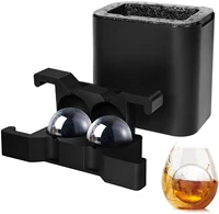 crystal clear ice ball maker ice ball press spherical whiskey tray mould bubble free ice cube maker diamond skull ice box mold