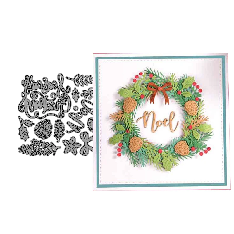 2019 Новое поступление листья трафарет металлический высекальный поздравительная