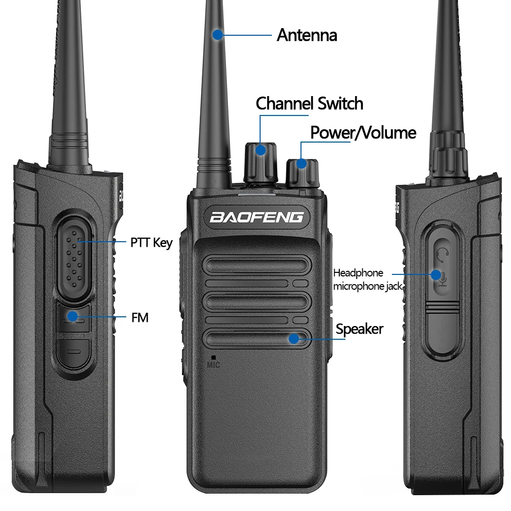2PCS BaoFeng BF-1905 12W High Power  Two Way Radio 50KM Long Range Powerful Radio Professional Walkie Talkie UV-5R UV-82 BF-1904 |