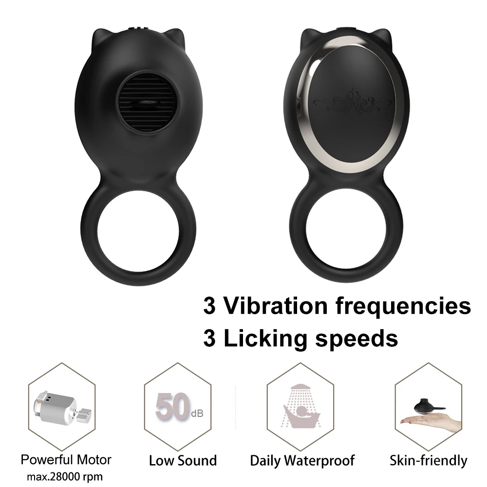 Кольцо для пениса с задержкой эякуляции вибратор зарядка через USB Силиконовое