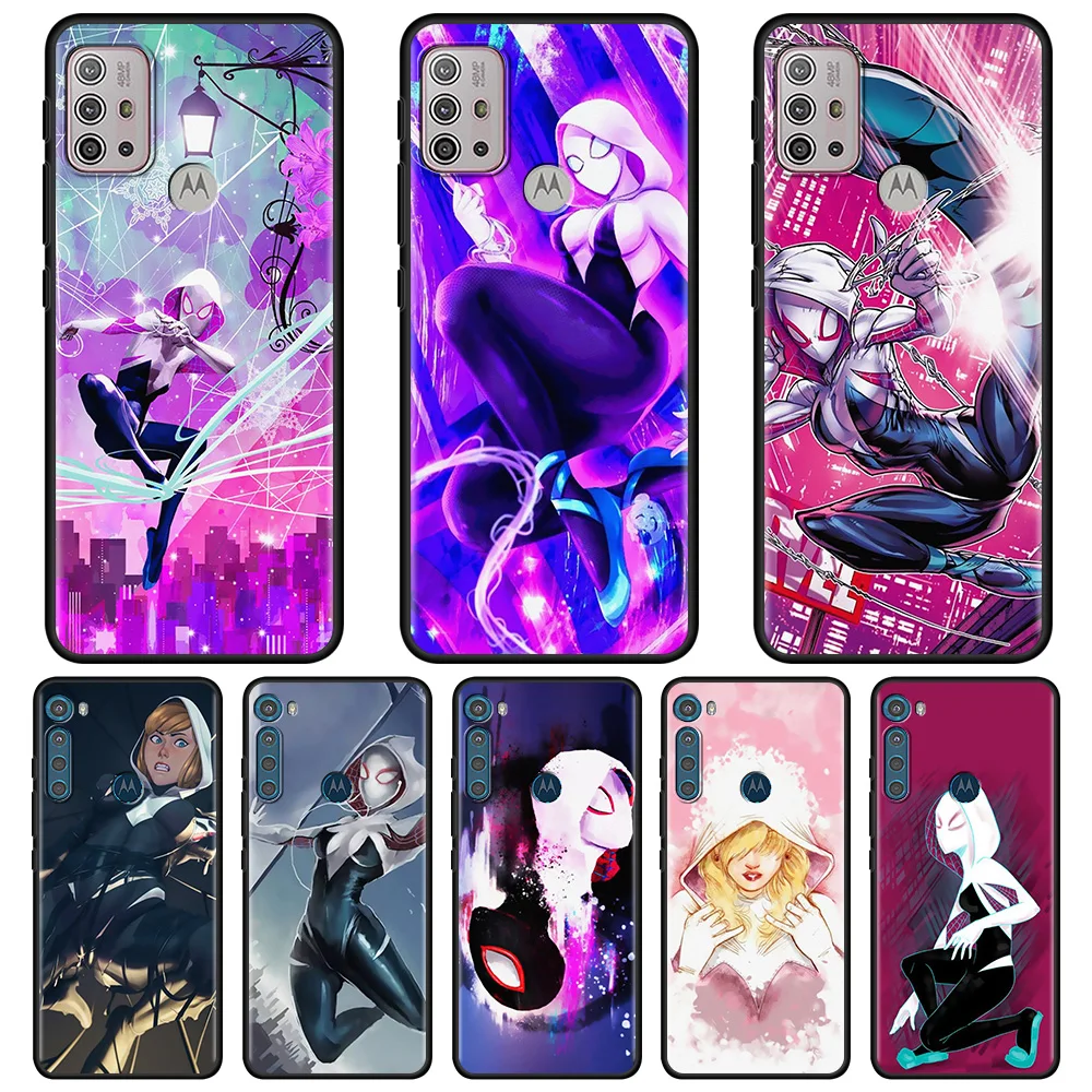 

For MOTO One Fusion G9 E7 Plus one Hyper G9 G8 Play G9 G8 Power G60 G50 G30 G20 G10 Edge 20 Lite E6s Case Marvel Spider Gwen
