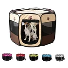 Переносная складная палатка для домашних животных, восьмиугольный домик для собак, высокое качество, прочная ограда для собак, большой детский манеж для кошек