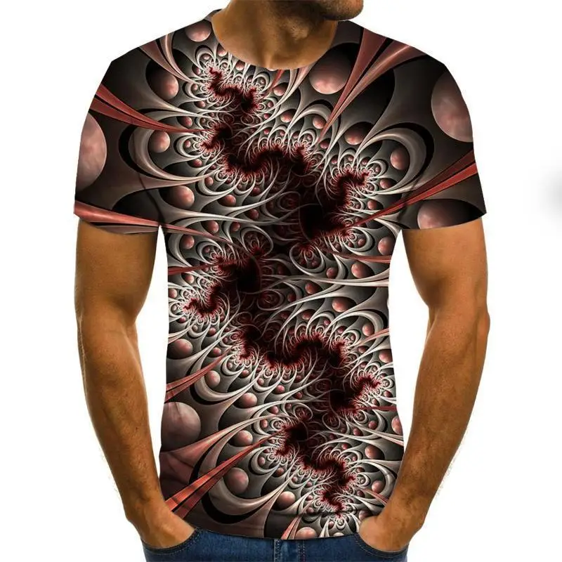 

3d T Shirt Men Tshirt Summer Anime T -Shirt Short Sleeve Tees O -Neck Tops Drop Ship