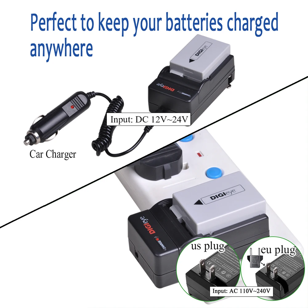 LP-E8 LP E8 Battery 2 Pack + настенное зарядное устройство совместимое с Rebel T2i T3i T4i T5i 550D 600D 650D