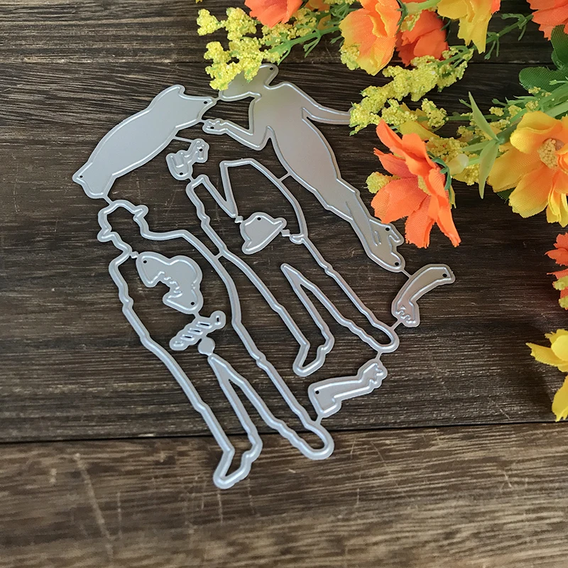 Женские и мужские металлические резные штампы рисунок ремесло высечки трафареты