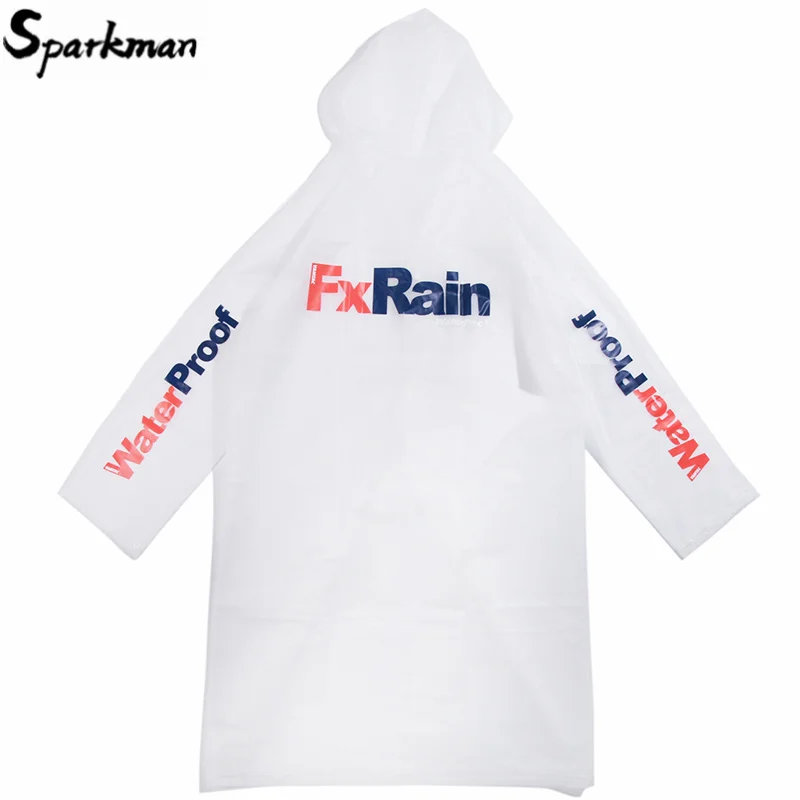 Мужская непромокаемая куртка в стиле хип-хоп черная Водонепроницаемая ветровка