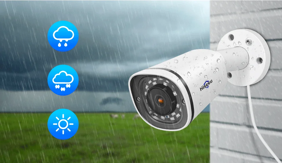 Hiseeu 4K POE ip-камера система 8CH NVR 8MP наружная Водонепроницаемая POE камера H.265 CCTV комплект видеонаблюдения