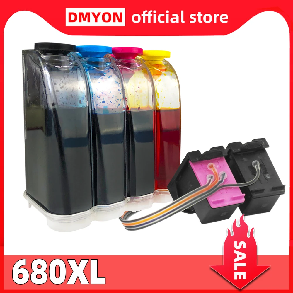 

CISS 680 Compatible for Hp Ink Cartridge Deskjet 2135 2136 2138 3635 3636 3835 4535 4536 4538 4675 4676 4678 Printers
