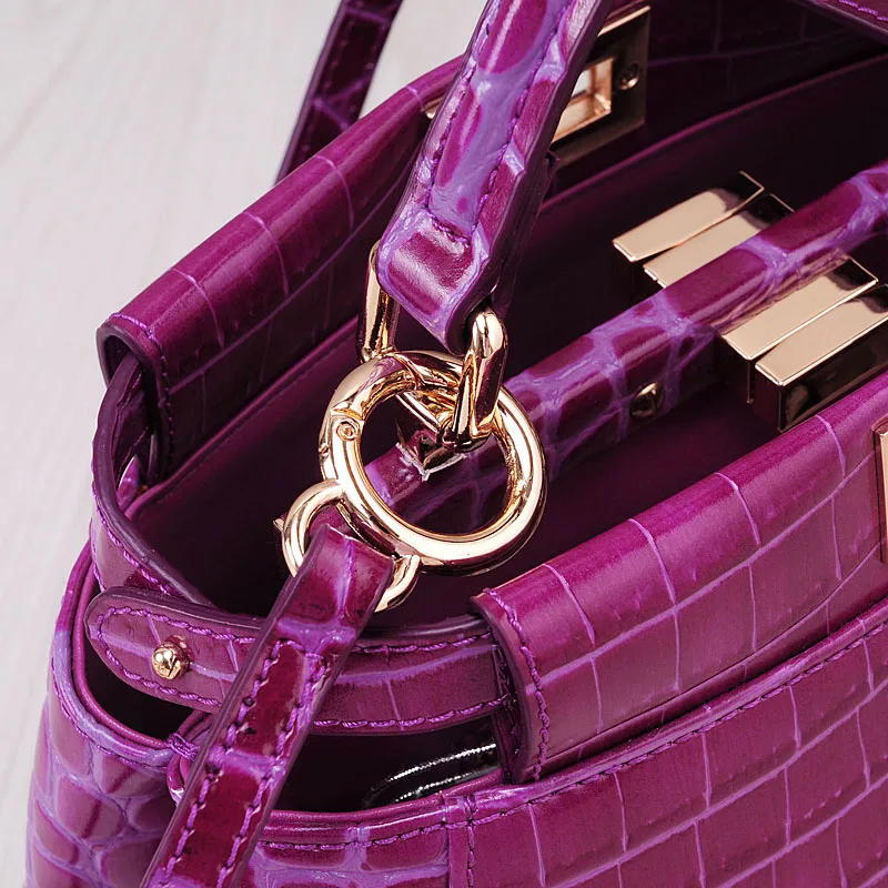 

2021 Mini Luxury Handbags Women Bags Designer Alligator Split Leather Flap Bags Handbags Women Famous Brands Shoulder Bags