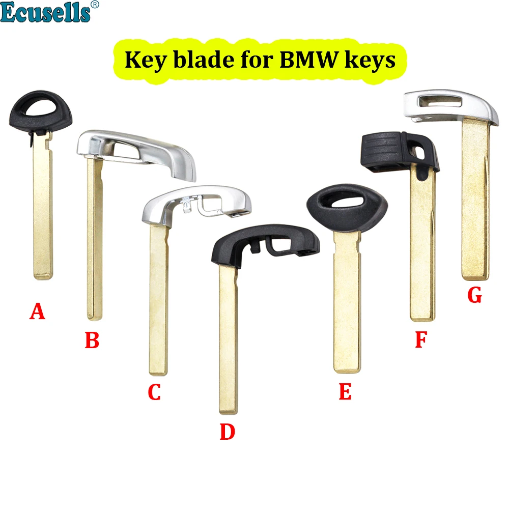 Пустой аварийный вставной плоский ключ для BMW EWS CAS1 CAS2 CAS3 CAS4 1 3 5 7 серия E38 E39 E46 X3 X5 Mini