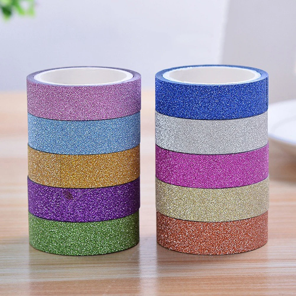10 шт. бумажная клейкая лента Washi Стикеры для рукоделия стикеры 1 5 см x 3