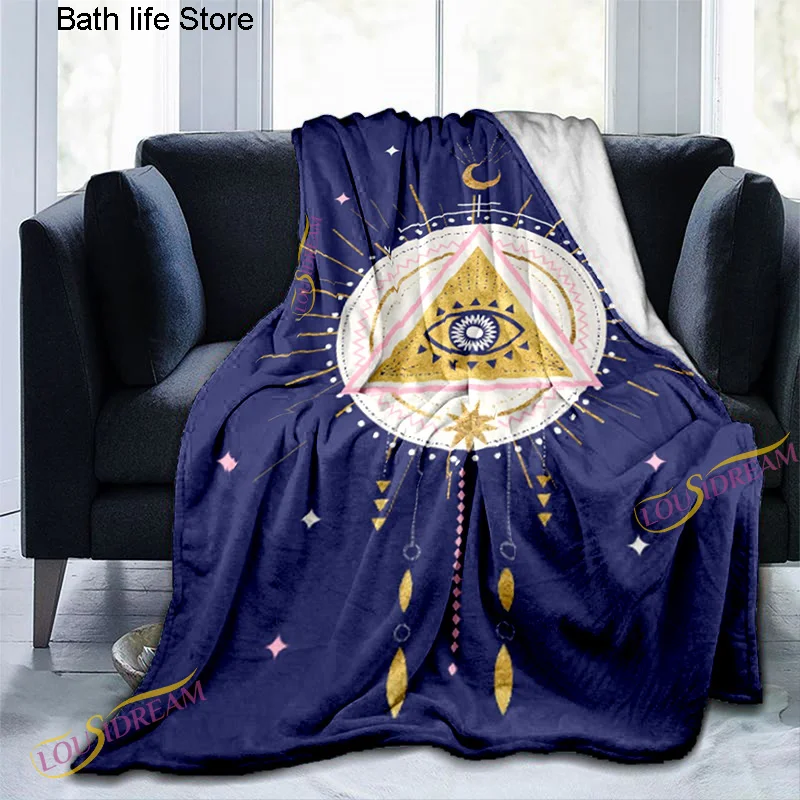 Простое Психоделическое одеяло с бабочкой Таро покрывало на диван фланелевое со