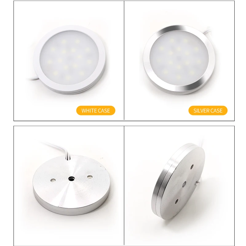 4PCS Ultra-thin mini LED spotlight DC12V jewelry display exposed wine cabinet 3W small downlight indoor ceiling free punching - купить по