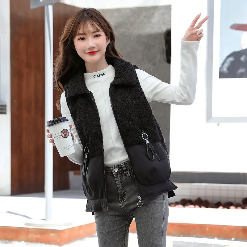 2020 новый стиль для осени и зимы корейский хлопковый жилет женский размера плюс