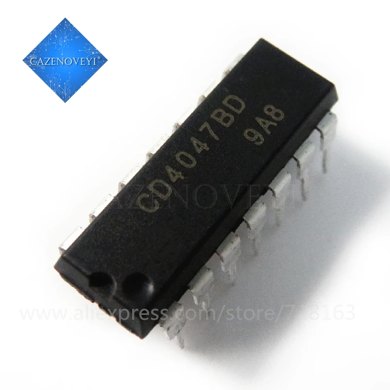 10 шт./лот CD4047BE CD4047 DIP-14 в наличии | Электронные компоненты и принадлежности