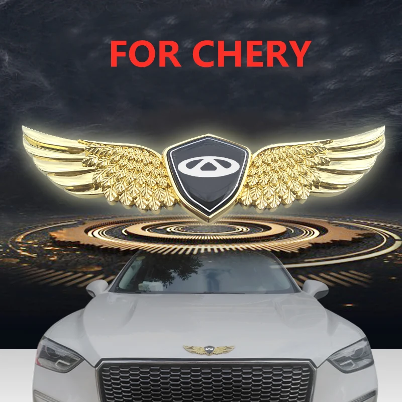 3D металлический знак автомобиля капота Ангел эмблема наклейка для CHERY Tiggo2 Tiggo3 Tiggo4