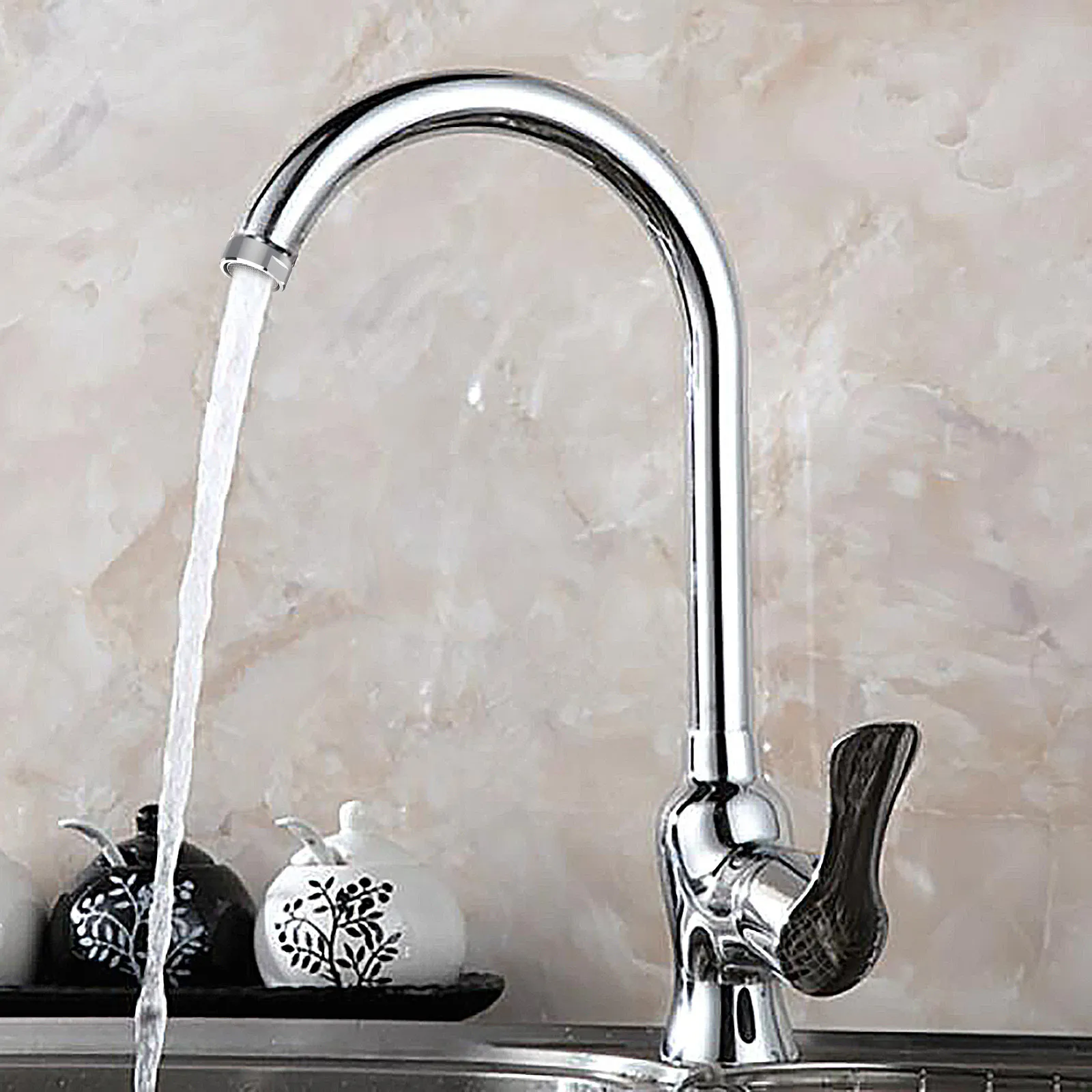 

Kitchen Sink Faucet Tap Nozzle Thread Swivel Aerator Filter Sprayer Kitchen Water Saving Faucet Accessories for Taps Kitchen To