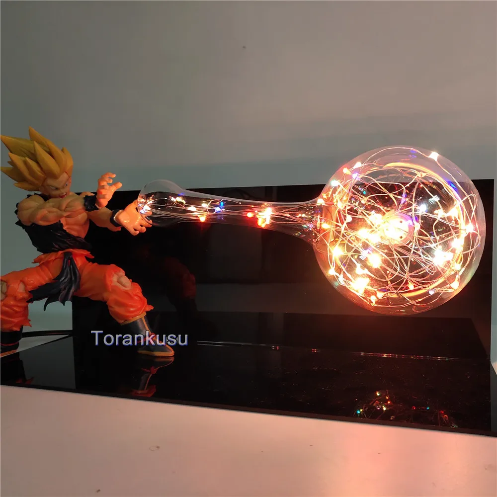

Anime Figures Dragon Ball Super Son Goku DIY PVC Night Lights Led Lamp LED Visual Model Action Figurine DBZ Goku Toys Lighting